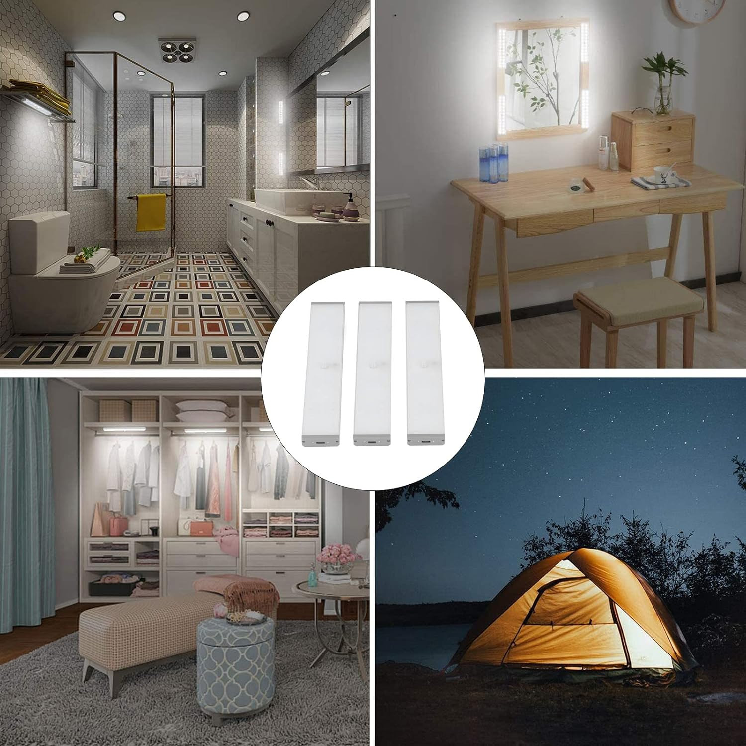 Tira De Luz Led Recargable x 3